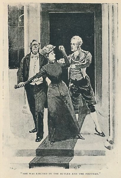 She Was Ejected By The Butler And The Footman, 1892. Artist: Sidney E Paget