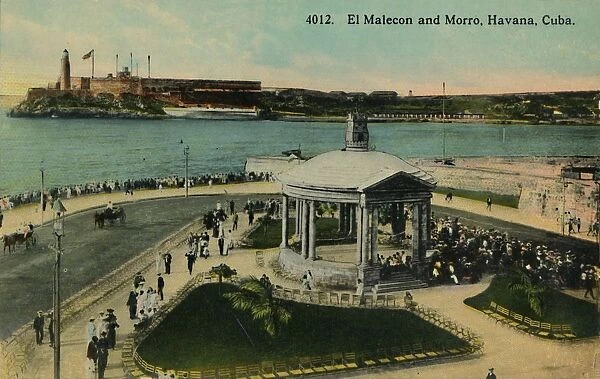 El Malecon and Morro, Havana, Cuba, c1915. Creator: Unknown