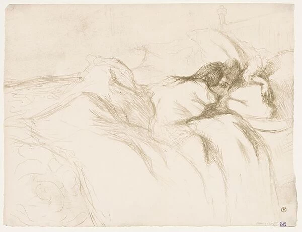 Elles: Woman Sleeping, 1896. Creator: Henri de Toulouse-Lautrec (French, 1864-1901)