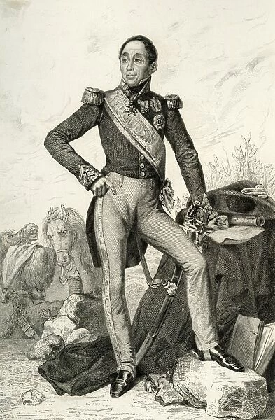 Emmanuel de Grouchy, marquis de Grouchy, 1804, (1839). Creator: Geille