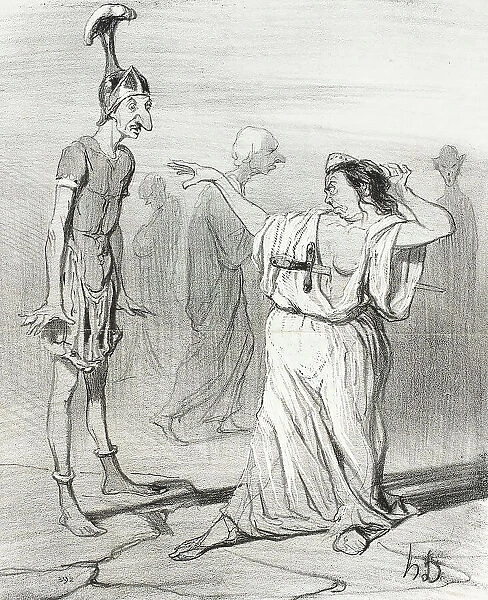 Énée aux enfers, 1842. Creator: Honore Daumier