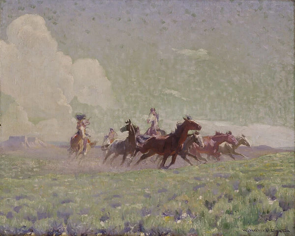 The Enemies Horses, ca. 1912-1920. Creator: W. Herbert Dunton