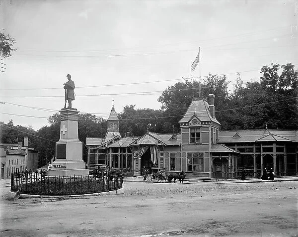 Entrance to Congress Spring Park, Saratoga, N.Y. c.(between 1900 and 1905). Creator: Unknown