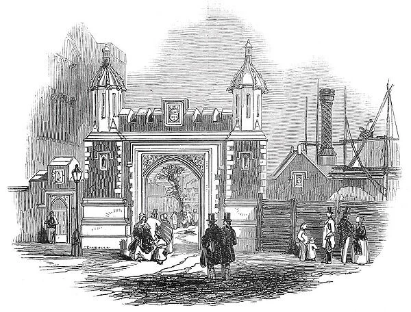 Entrance gateway, Lincolns Inn Fields, 1845. Creator: Unknown