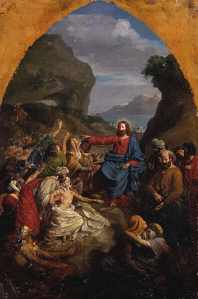 Esquisse pour Notre-Dame de Paris : Jésus-Christ guérissant les malades, between 1828 and 1835. Creator: Jean-Pierre Granger