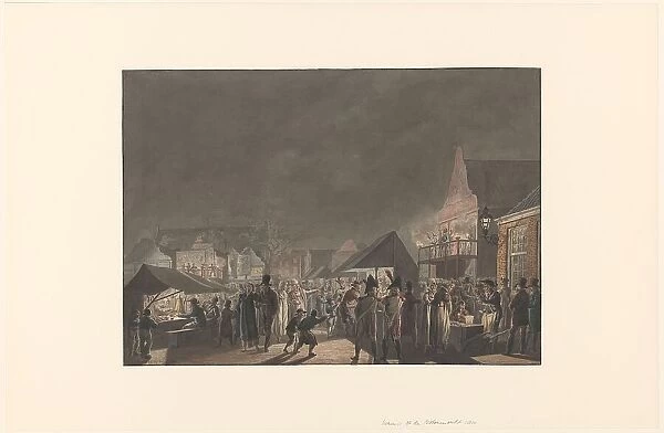 Fair at the Botermarkt in Amsterdam, 1810, 1810. Creator: Jan Antony Langendijk