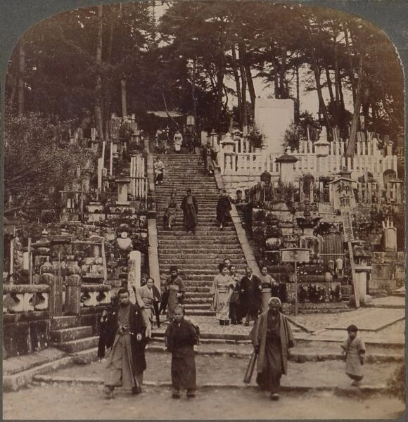 Where faithful Buddhist lie at rest-cemetery near Kurodani monastery, Kyoto, Japan, 1904