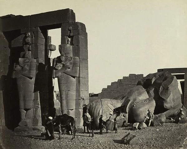 Fallen Statue at the Ramesseum, Thebes, 1857