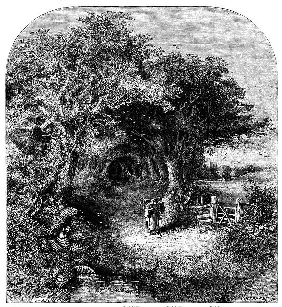 Falling Leaves, 1858. Creator: H. Shepherd