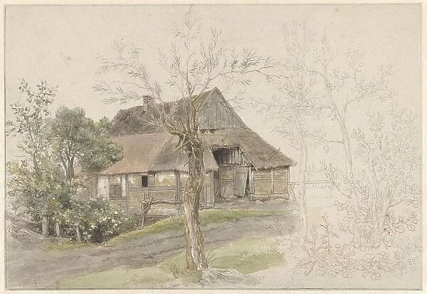 Farmhouse with trees in Delden, 1810. Creator: Jacob Ernst Marcus