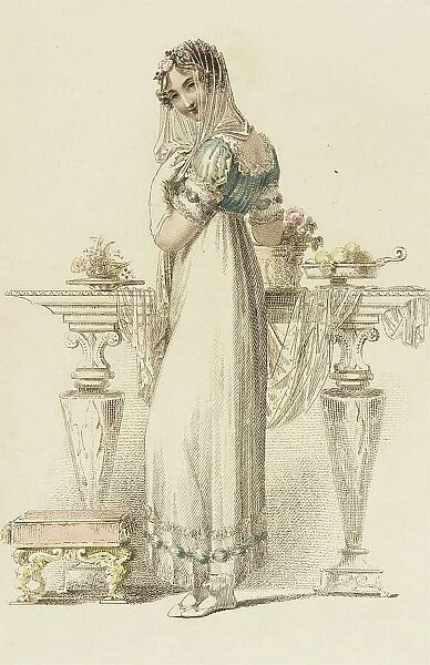 Fashion Plate (Ball Dress), 1814. Creator: Rudolph Ackermann