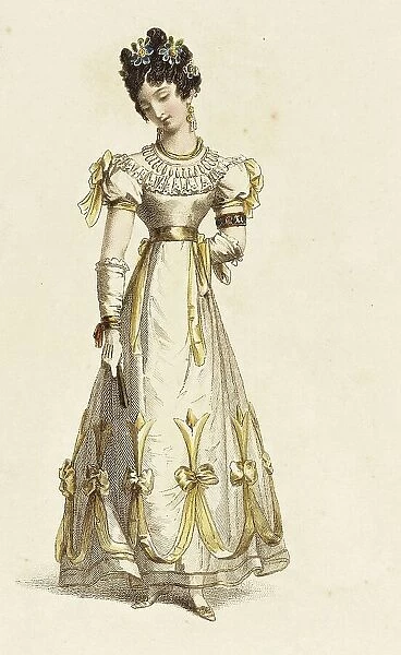 Fashion Plate (Ball Dress), 1827. Creator: Rudolph Ackermann