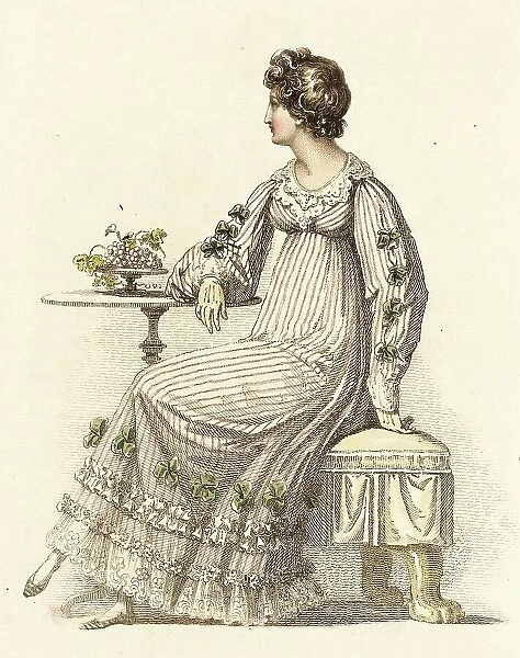 Fashion Plate (Half Dress), 1816. Creator: Rudolph Ackermann