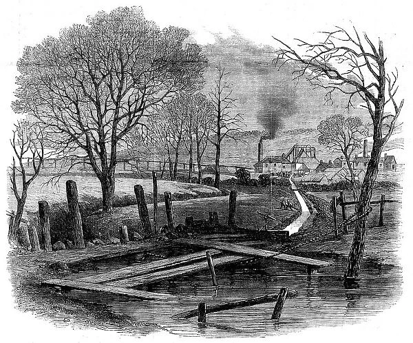 The fatal explosion at St. Edmund's Main Colliery, Barnsley, 1862. Creator: Unknown