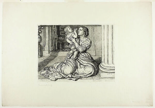 Father's Leave-Taking, 1879. Creator: William Holman Hunt