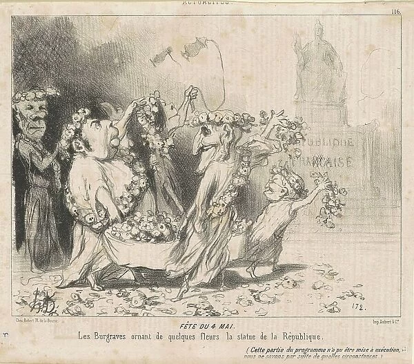 Fête du 4 Mai, 19th century. Creator: Honore Daumier