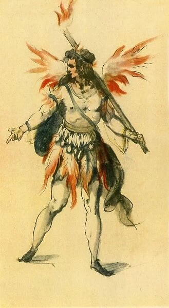 A Fiery Spirit, 1613, (1942). Creator: Inigo Jones