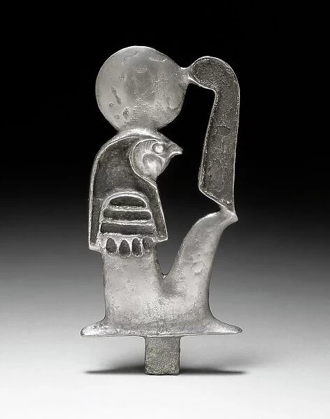 Figure of the God Re-Horakhty, 1550-332 B.C.. Creator: Unknown