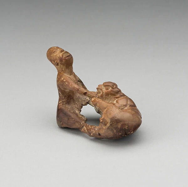 Figure of a Jaguar Attacking a Man, Probably A. D. 250  /  900. Creator: Unknown