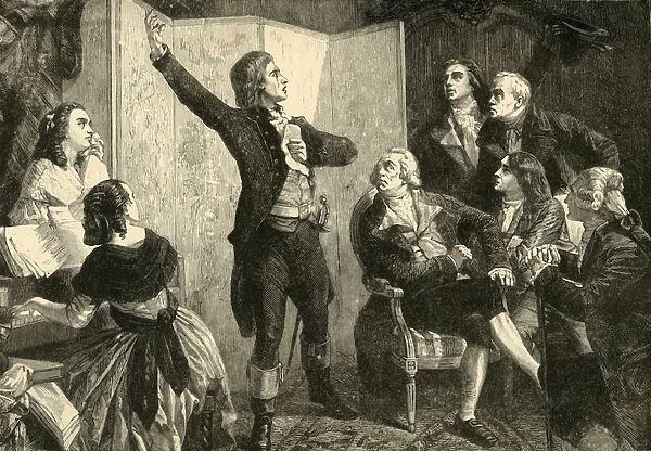 First Singing of the Marseillaise by Rouget De Lisle, (1792), 1890