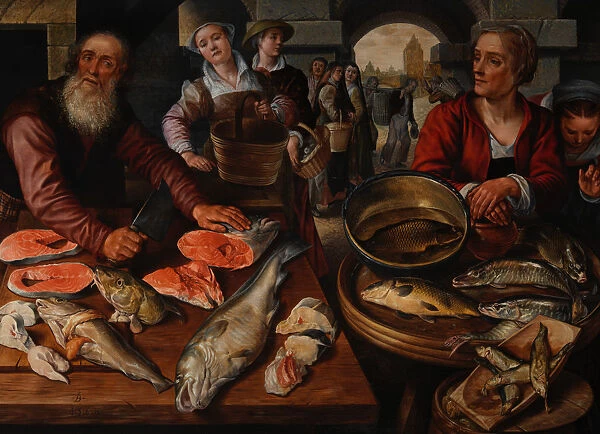 Fish Market, 1568. Creator: Joachim Beuckelaer