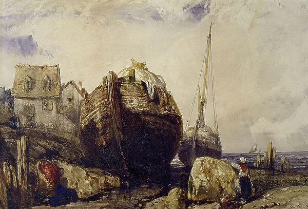 Fishing Boats, 1836. Creator: Eugene Isabey