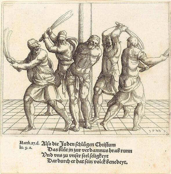 The Flagellation, 1548. Creator: Augustin Hirschvogel