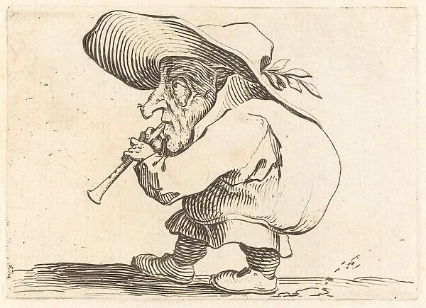 The Flageolet Player, c. 1622. Creator: Jacques Callot