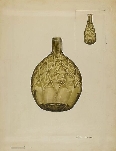 Flask - Liquor, c. 1936. Creator: John Dana