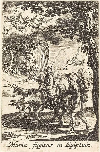 The Flight into Egypt, in or after 1630. Creator: Jacques Callot