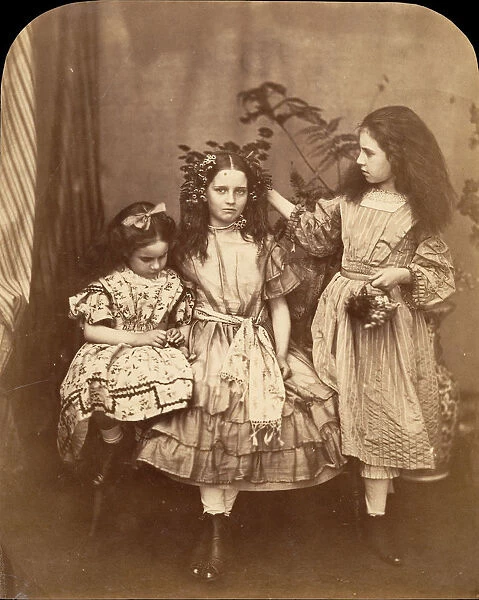 Flora Rankin, Irene MacDonald, and Mary Josephine MacDonald at Elm Lodge, July 1863