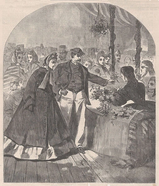 Floral Department of the Great Fair (Harpers Weekly, Vol. VIII), April 16, 1864