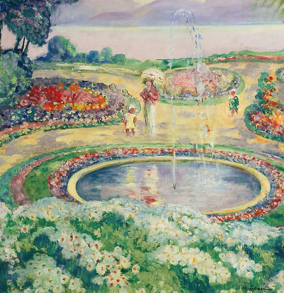 The Flower Garden. Creator: Lebasque, Henri (1865-1937)
