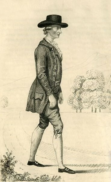 Foster Powell - The Astonishing Pedestrian, 1821. Creator: Robert Cooper
