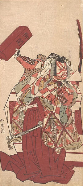 The Fourth Ichikawa Danjuro in Shibaraku, 12th month, 1774. Creators: Shunsho, Ichikawa Danjuro IV