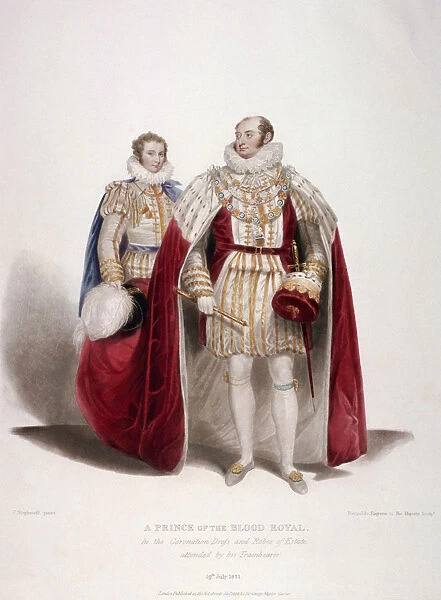 Frederick Augustus, Duke of York in the coronation dress and robes of estate, 1824