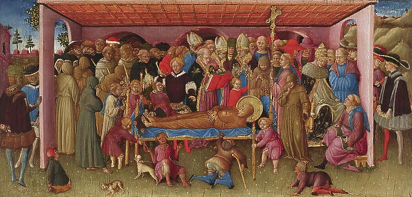 The Funeral of Saint Francis of Assisi, c1430. Creator: Bartolomeo di Tommaso