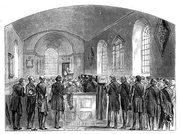 The Funeral of Sir Robert Peel, Staffordshire, 1850, (c1888)