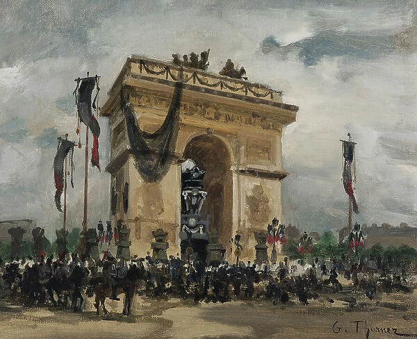 Funeral of Victor Hugo, May 31 and June 1, 1885, 1885. Creator: Gabriel Edouard Thurner