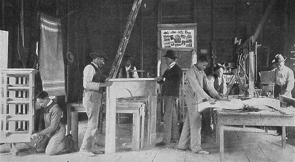 A furniture and repair shop at Snow Hill, 1904. Creator: Frances Benjamin Johnston