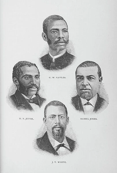 G. W. Gayles, H. N. Jeter, Daniel Jones, J. T. White, 1887. Creator: Unknown