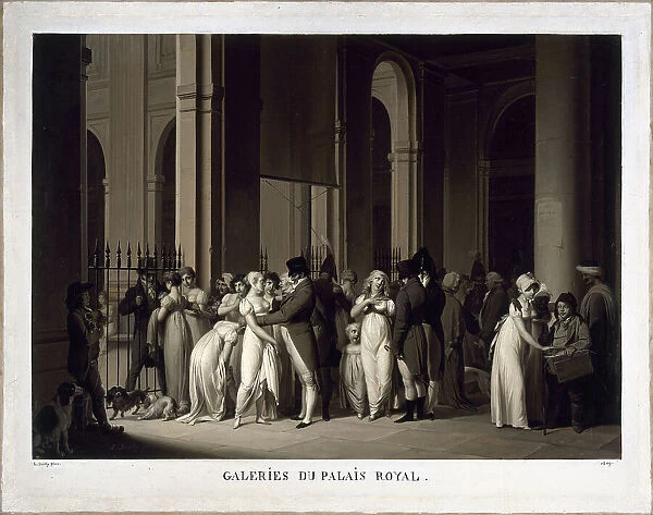Galeries du Palais-Royal, 1809. Creator: Louis Leopold Boilly