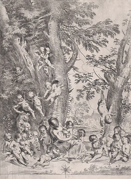The Garden of Charity, ca. 1631-37. Creator: Pietro Testa