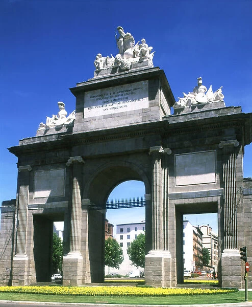 Gate of Toledo, 1827, in the City of Madrid