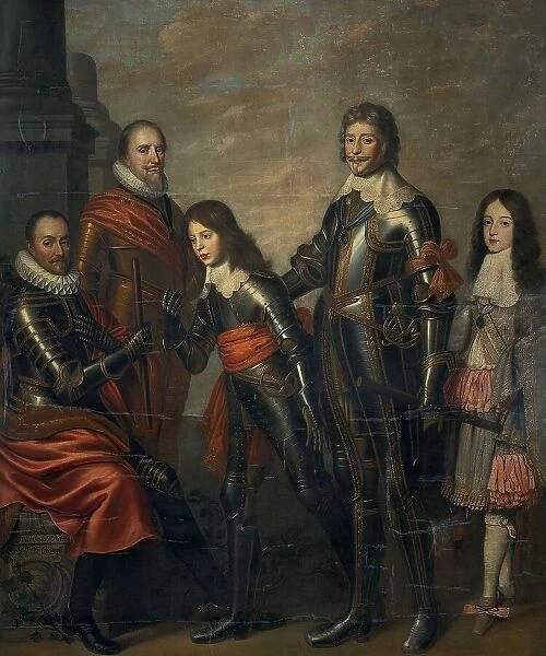Four Generations of the Princes of Orange: William I, Maurice and Frederick Henry... c.1660-c.1662. Creator: Pieter Nason