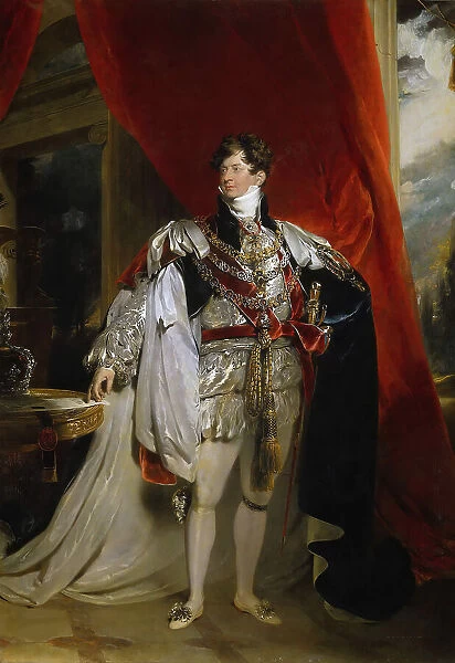 George IV (1762-1830). King of the United Kingdom, in his Coronation Robes, 1816. Creator: Lawrence, Sir Thomas (1769-1830)