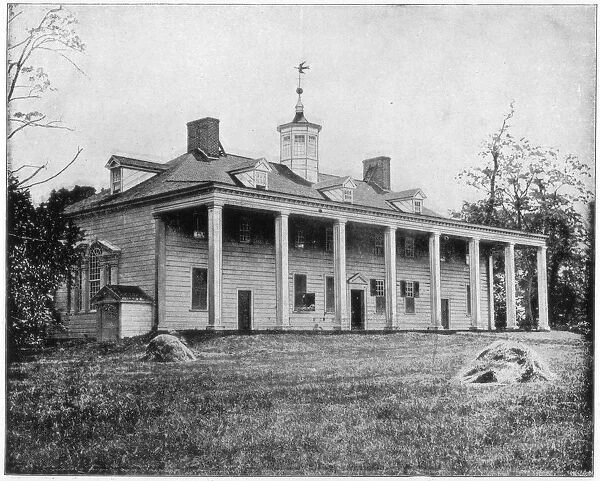 George Washingtons home, Mount Vernon, Virginia, late 19th century. Artist: John L Stoddard