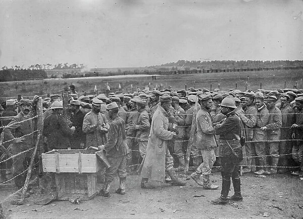 German prisoners in France, between 1914 and 1918. Creator: Bain News Service