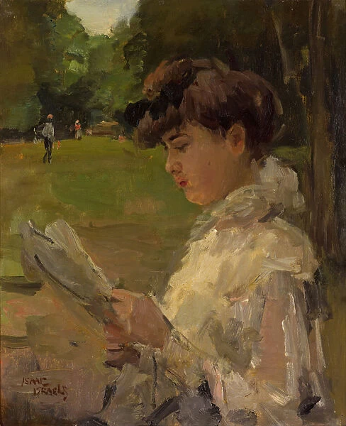 Girl reading, c. 1906. Artist: Israels, Isaac (1865-1934)