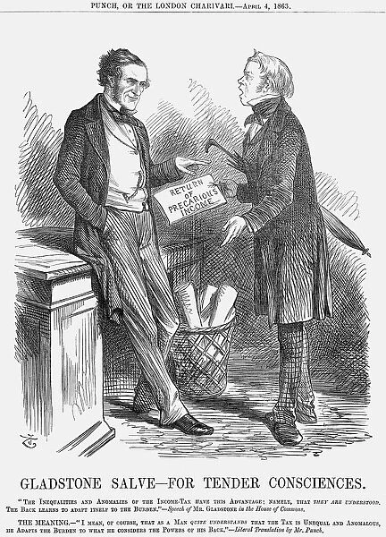 Gladstone Salve - For Tender Consciences, 1863. Artist: John Tenniel